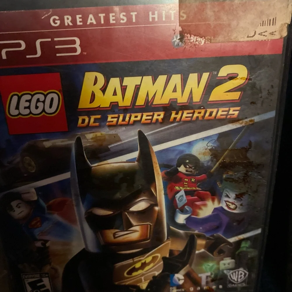 Sony PS3 LEGO Batman 2 Cover with Black and Blue Artwork